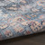 Homeroots Home Decor 9' X 12' Blue And Pink Floral Power Loom Distressed Washable Area Rug