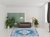 8' X 10' Blue Damask Power Loom Area Rug