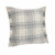 Homeroots Home Decor 20 X 20 Inches White and Gray-Blue Polyester Plaid Zippered Pillow