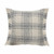 Homeroots Home Decor 20 X 20 Inches White and Gray-Blue Polyester Plaid Zippered Pillow