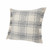 Homeroots Home Decor 20 X 20 Inches White and Gray-Blue Polyester Plaid Zippered Pillow