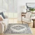 Homeroots Home Decor 8' X 10' in Cream Floral Power Loom Distressed Area Rug