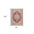 8' X 10' Ivory Red And Blue Medallion Area Rug