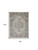 7' X 10' Ivory Floral Power Loom Area Rug