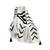 Black and White Woven Cotton Geometric Throw Blanket - 606114787761