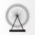 Homeroots Home Decor Metal and Wood London Eye Moveable Sculpture