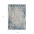 2' x 3' Blue and Ivory Abstract Area Rug - 606114893714