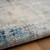 2' X 3' Blue and Ivory Abstract Area Rug Viscose Home Accent