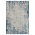 2' x 3' Blue and Ivory Abstract Area Rug - 606114893714