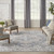 Homeroots Home Decor 9' x 12' in Gray Oriental Power Loom Area Rug