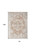 7' X 9' Gold Oriental Power Loom Washable Area Rug