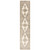Homeroots Home Decor Oriental Runner Rug Beige and Ivory Power Loom Stain Resistant 2' x 10'