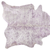 5' X 7' Gray and Pink Cowhide Hand Knotted Area Rug