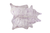 5' X 7' Gray and Pink Cowhide Hand Knotted Area Rug