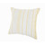 Homeroots Home Decor 20 X 20 Inches Yellow and White Striped Cotton Zippered Pillow