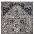 4' X 6' Black And Gray Medallion Area Rug