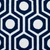 Homeroots Home Decor 20 X 20 Inches Blue Geometric Cotton Zippered Pillow
