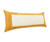 Homeroots Home Decor 14 X 36 Inches Golden Yellow and Cream 100% Cotton Zippered Pillow