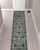 Homeroots Home Decor 2' X 10' Oriental Runner Rug, Blue and Navy, Power Loom Stain Resistant