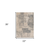 2' X 3' Gray And Sand Abstract Area Rug