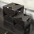 8" Contemporary Black Metal Geo Cube Sculpture - 808230026186