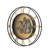 Homeroots Home Decor 28" Circle Analog Exposed Gear Wall Clock, Copper