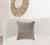 20" Beige And Gray Cotton Geometric Throw Pillow