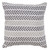Homeroots Home Decor 18 X 18 Inches Gray and White Chevron Cotton Zippered Pillow, Gray and White, Zippered