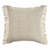 Homeroots Home Decor 20 X 20 Inches Ivory and White 100% Cotton Zippered Pillow