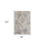 8' X 10' Gray And Ivory Medallion Area Rug