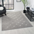 8' X 10' Gray Geometric Area Rug
