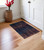 3' X 5' Blue and Brown Abstract Non Skid Area Rug