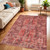 Homeroots Home Decor 5' x 7' Red Oriental Non Skid Area Rug