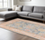 8' X 10' Coral And Blue Oriental Area Rug