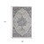 Homeroots Home Decor 9' x 12' Grey Medallion Power Loom Area Rug