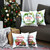 Homeroots Home Decor Set of 4 Merry Christmas Tis the Season Pillow Covers, 18 x 18 Inches, Set of 4