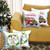 Homeroots Home Decor Set of 4 Merry Christmas Tis the Season Pillow Covers, 18 x 18 Inches, Set of 4
