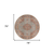 6' Teal Red And Orange Medallion Round Rug
