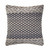 Homeroots Home Decor 20 X 20 Inches Denim Blue and Ivory 100% Cotton Chevron Zippered Pillow