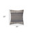 Homeroots Home Decor 20 X 20 Inches Denim Blue and Ivory 100% Cotton Chevron Zippered Pillow