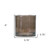 6" Brown Cylinder Glass Table Vase