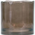 6" Brown Cylinder Glass Table Vase
