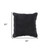 Homeroots Home Decor 20 X 20 Inches with Jet Black 100% Cotton Zippered Pillow