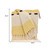 50" X 60" Yellow and Ivory Woven Cotton Striped Throw Blanket with Tassels