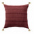 Homeroots Home Decor 18 X 18 Inches Burgundy 100% Cotton Zippered Pillow