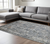 8' X 10' Ivory Gray And Rust Oriental Area Rug