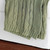 50" X 60" Olive Green Cotton Knitted Striped Throw Blanket
