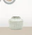 6" Ivory Ribbed Round Terracotta Table Vase