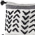Homeroots Home Decor White And Gray Fringed Pillow Cover, White and Gray, 20 x 20 Inch