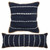 Homeroots Home Decor 14 X 36 Inches Blue and Beige Striped Cotton Blend Zippered Pillow